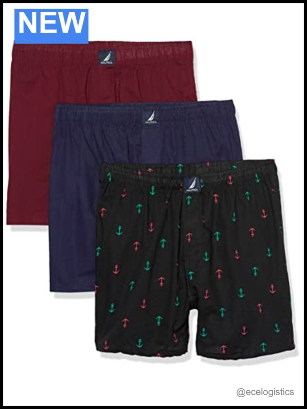 Classic Cotton Woven Boxers 3-Pack Moisture Wicking Men's Underwear